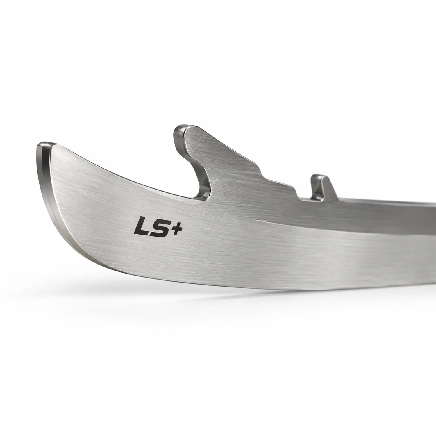 Bauer TUUK LS+ Edge Kufen – Ersatzkufen für LIGHTSPEED Edge Detail der Bauer TUUK LS+ Edelstahlkufe mit LS+ Kennzeichnung