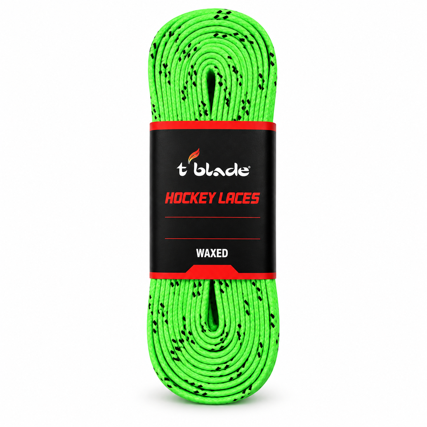 Schnürsenkel für Schlittschuhe gewachst neongrün von t-blade