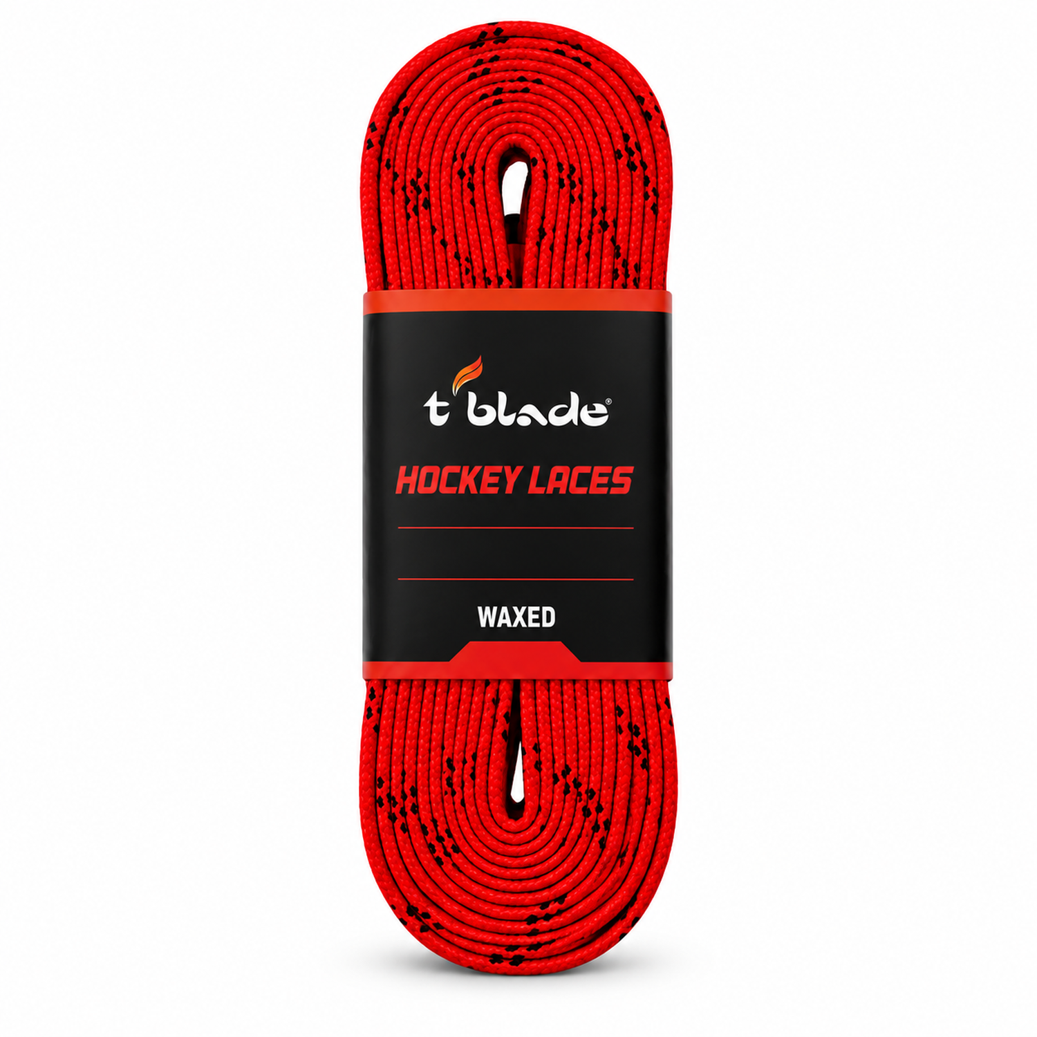 Schnürsenkel für Schlittschuhe gewachst rot von t-blade