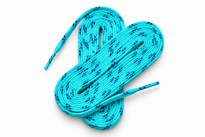 Schnürsenkel für Schlittschuhe gewachst türkis [Digital] – Bild 2