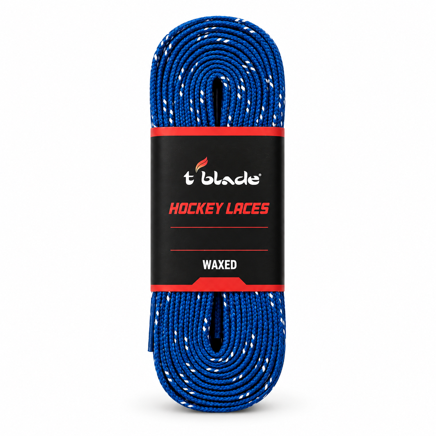Schnürsenkel für Schlittschuhe gewachst blau von t-blade