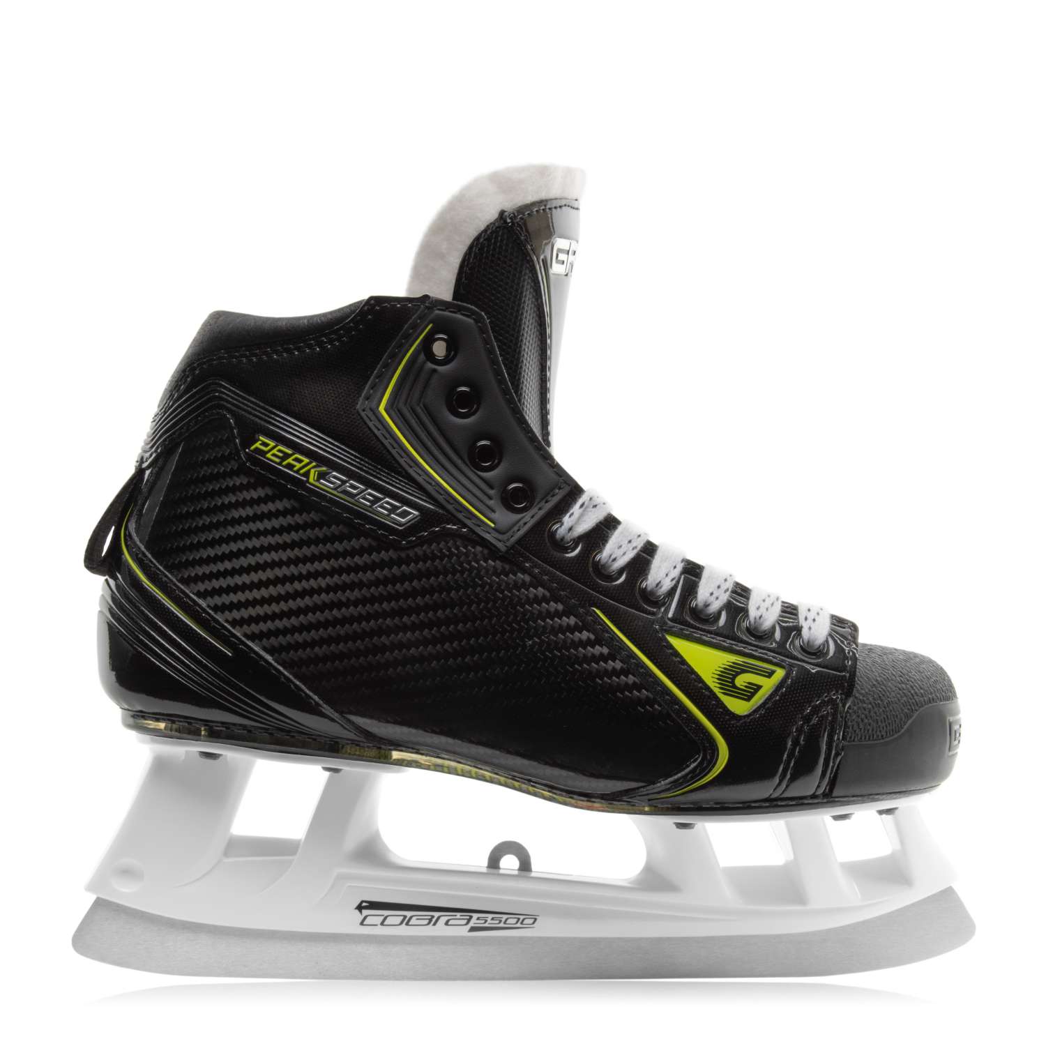 GRAF Peakspeed PRO/G Torwart-Schlittschuh Offizielles GRAF Produktbild; GRAF spezifiziert Ultra 5000 Goalie Edition. Xentral-Titel enthält derzeit Ultra 5500.