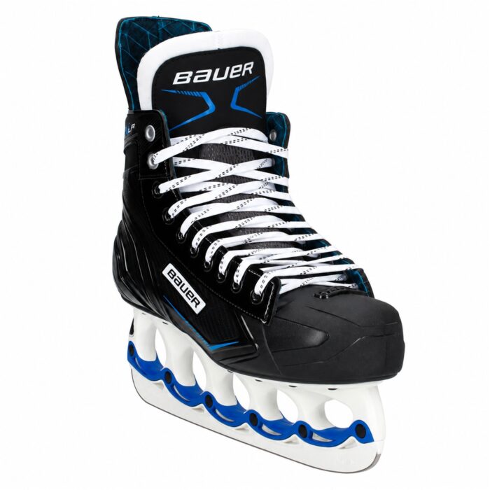 Bauer X-LP T-Blade Schlittschuh Schwarz/Blau-Weiß – US 11.5 – Bild 2