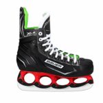 Bauer X-LS T-Blade Schlittschuh Schwarz/Grün-Metallic-Rot – US 7.5 / EU 40.5