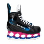 Bauer X T-Blade Schlittschuh Schwarz/Blau-Pink – US 8.5 / EU 42