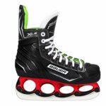 Bauer X-LS T-Blade Schlittschuh Schwarz/Grün-Metallic-Rot – US 7.5 / EU 40.5
