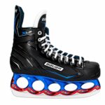 Bauer X-LP T-Blade Schlittschuh Metallic-Blau/Rot – US 13.5 / EU 48