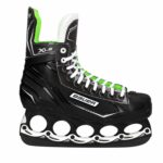 Bauer X-LS T-Blade Schlittschuh Schwarz/Grün-Weiß – US 12.5 / EU 47