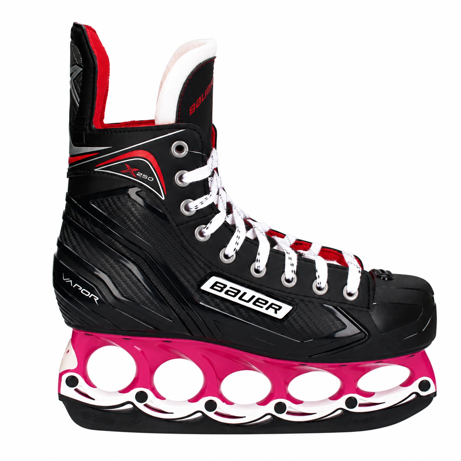 Bauer Vapor X250 T-Blade Schlittschuh Pink/Weiß – US 9.5 / EU 43 Bauer Vapor X250 T-Blade Schlittschuh Pink/Weiß – US 9.5 / EU 43 – Bild 1
