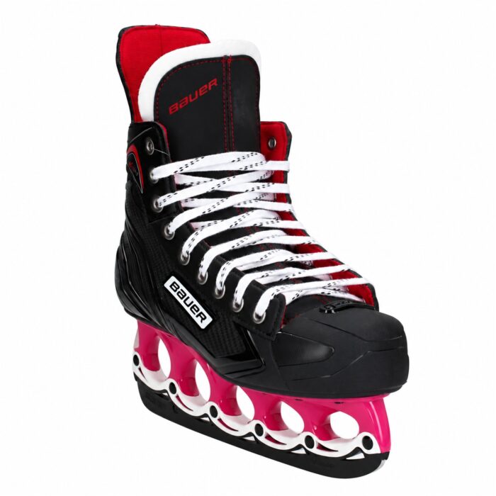Bauer Vapor X250 T-Blade Schlittschuh Pink/Weiß – US 9.5 / EU 43 – Bild 2