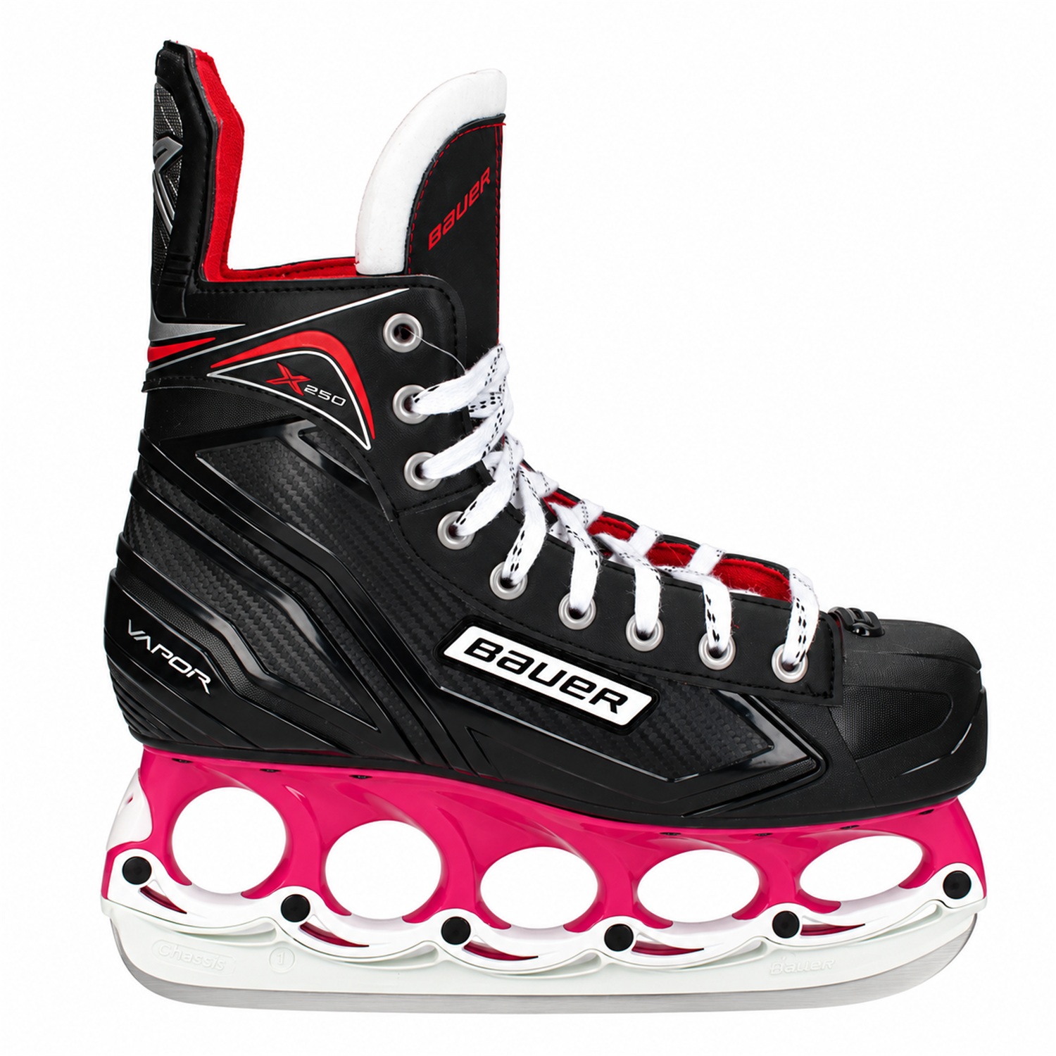 Bauer Vapor X250 T-Blade Schlittschuh Pink/Weiß – US 9.5 / EU 43 Bauer Vapor X250 T-Blade Schlittschuh Pink/Weiß – US 9.5 / EU 43 – Bild 1