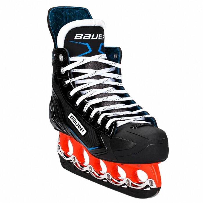 Bauer X-LP T-Blade Schlittschuh Orange/Chrom – US 9.5 / EU 43 – Bild 2