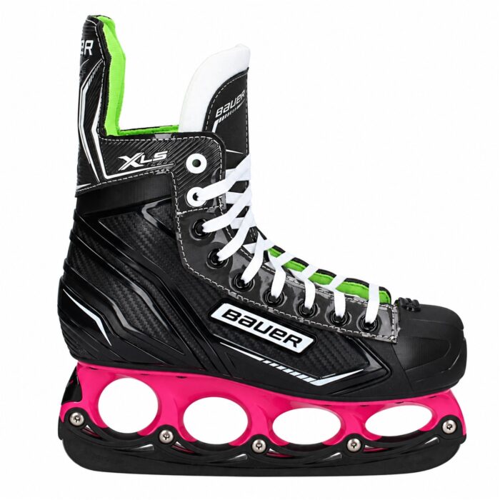 Bauer X-LS T-Blade Schlittschuh Pink/Schwarz – US 7.5 / EU 40.5 – Bild 2