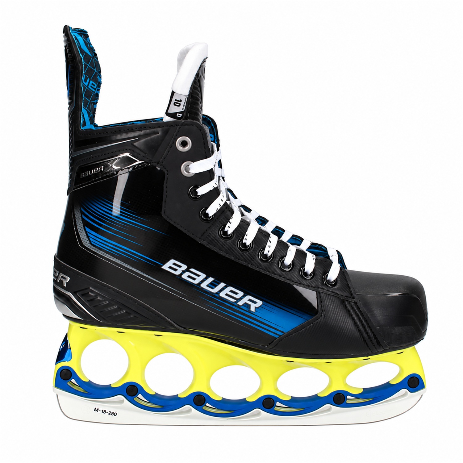 Bauer X T-Blade Schlittschuh Neongelb/Blau – US 11.5 / EU 45.5 Bauer X T-Blade Schlittschuh Neongelb/Blau – US 11.5 / EU 45.5 – Bild 1