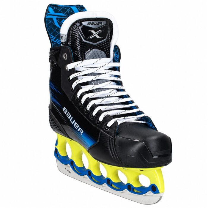 Bauer X T-Blade Schlittschuh Neongelb/Blau – US 11.5 / EU 45.5 – Bild 2