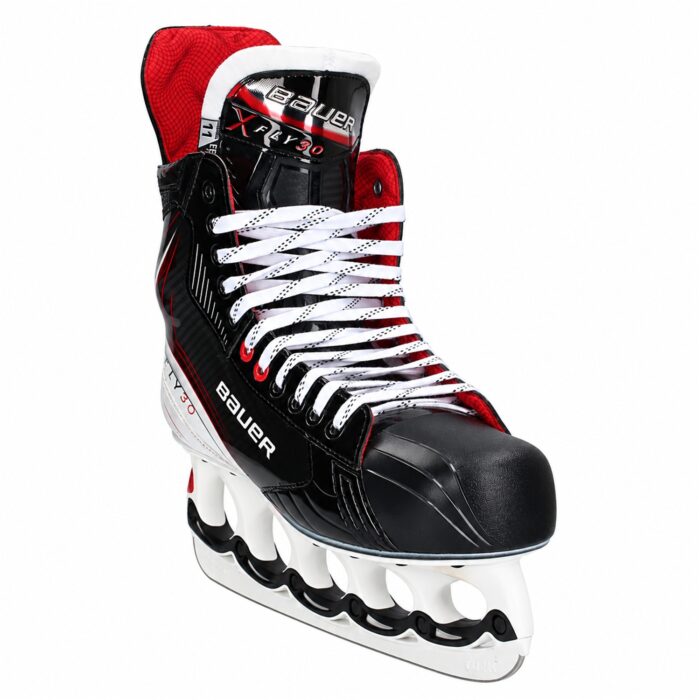 Bauer Fly30 T-Blade Schlittschuh Weiß/Schwarz – US 12.5 / EU 47 – Bild 2