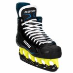 Bauer X-LP T-Blade Schlittschuh Neongelb/Schwarz – US 11.5 / EU 45.5 – Bild 2