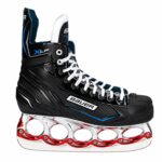 Bauer X-LP T-Blade Schlittschuh Chrome/Metallic-Rot – US 11.5 / EU 45.5