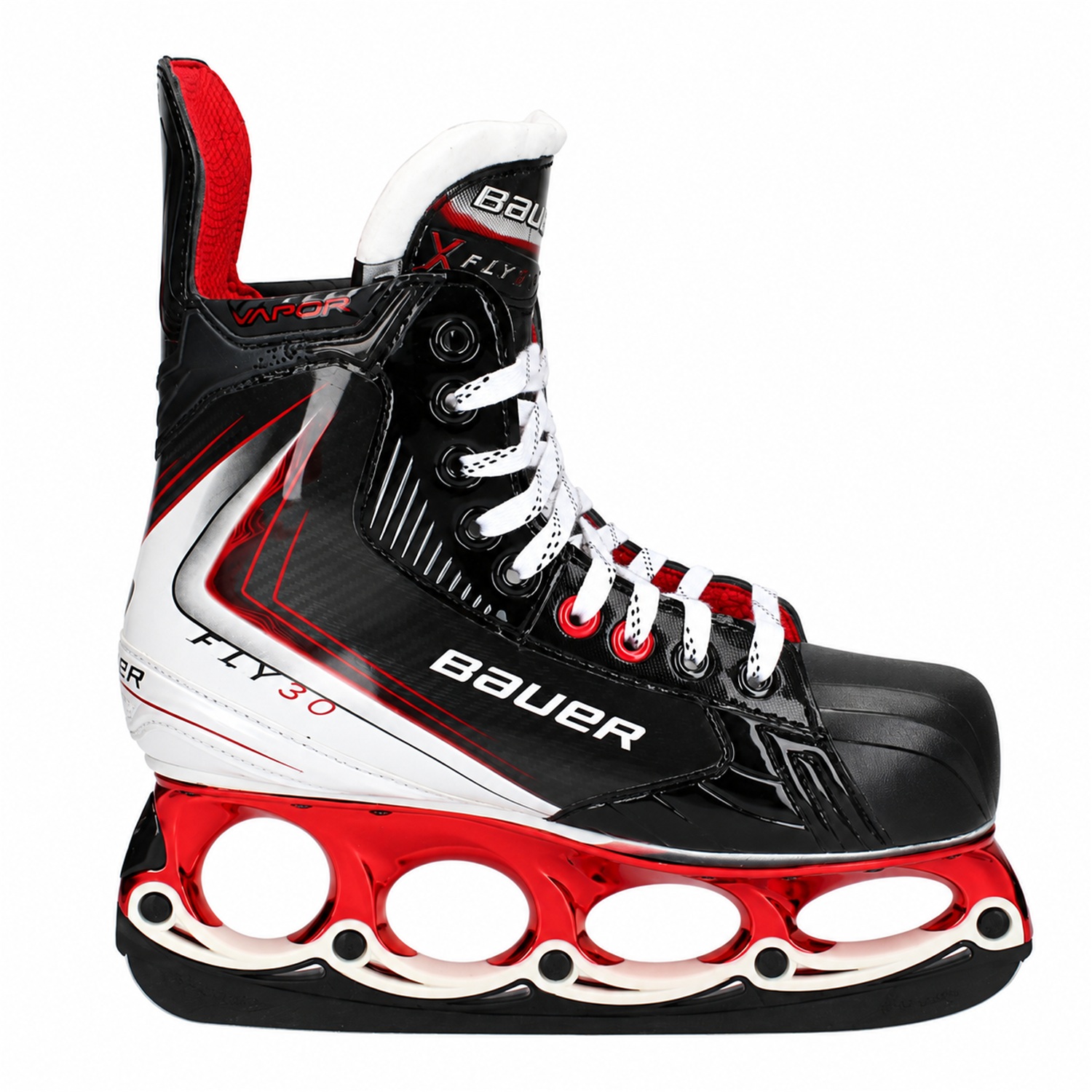 Bauer Fly30 T-Blade Schlittschuh Metallic-Rot/Weiß – US 6 / EU 38.5 Bauer Fly30 T-Blade Schlittschuh Metallic-Rot/Weiß – US 6 / EU 38.5 – Bild 1