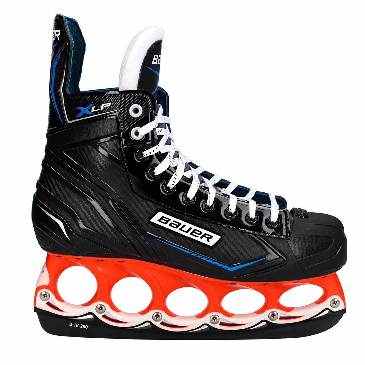 Bauer X-LP T-Blade Schlittschuh Orange/Weiß – US 11.5 / EU 45.5 Bauer X-LP T-Blade Schlittschuh Orange/Weiß – US 11.5 / EU 45.5 – Bild 1