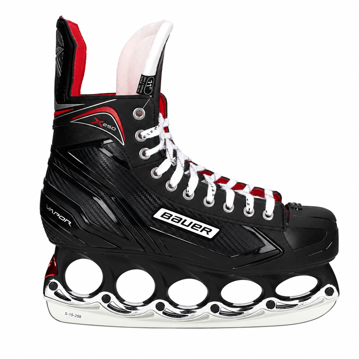 Bauer Vapor X250 T-Blade Schlittschuh Schwarz/Chrome – US 12.5 / EU 47 Bauer Vapor X250 T-Blade Schlittschuh Schwarz/Chrome – US 12.5 / EU 47 – Bild 1